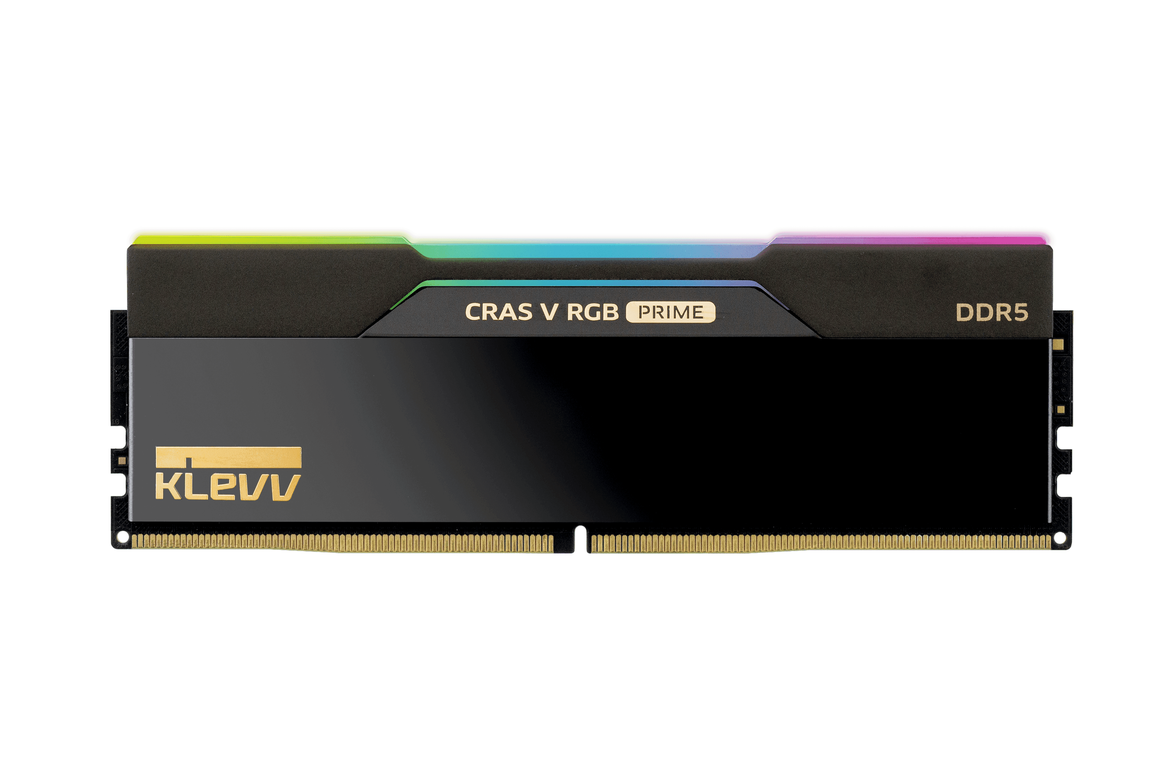 KLEVV CRAS V RGB PRIME DDR5 memory modules with RGB light bars