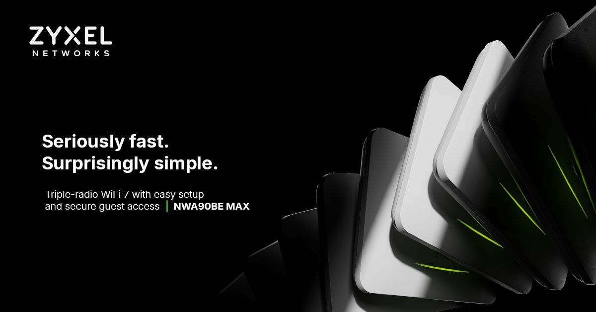 Zyxel NWA50BE MAX and NWA90BE MAX bring tri-band WiFi 7 to small businesses