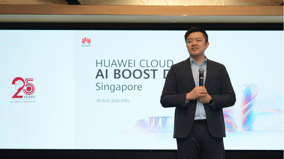 Tim Tao speaking at Huawei Cloud AI Boost Day Singapore